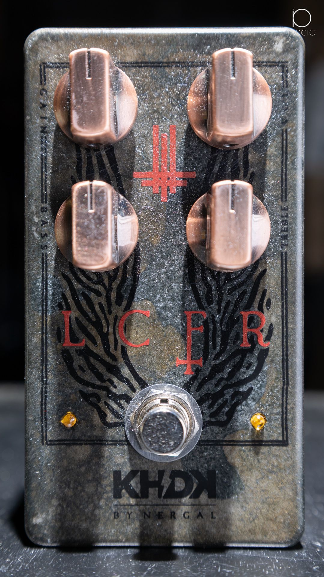 KHDK Electronics LCFR acid-burnt - red | Nergal of Behemoth signature limited edition overdrive/boost pedal | 21 of 25