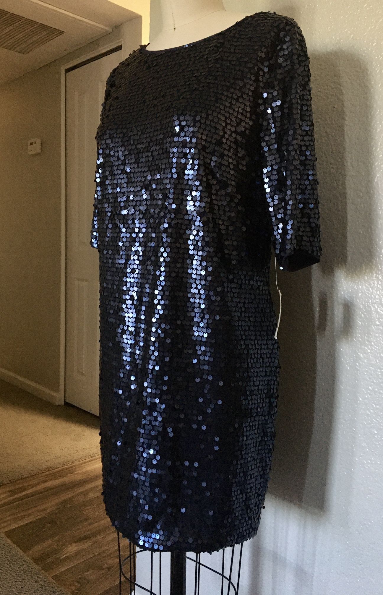 Rachel Roy Blue Sequin Dress Size 12 