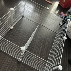 White wire guinea pig enclosure