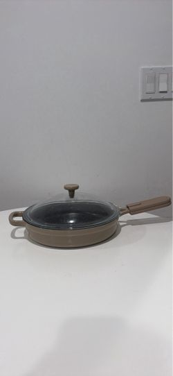 Our Place Cast Iron Always Pan with Glass Lid and Handle Cover