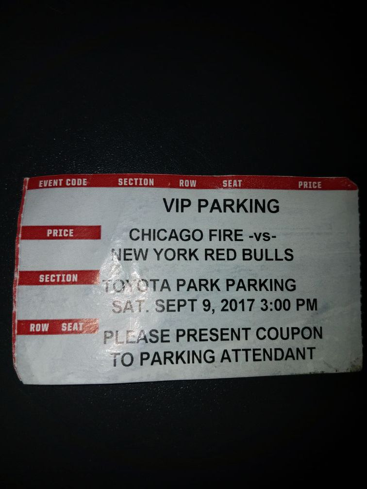 vip parking chicago fire 9/9