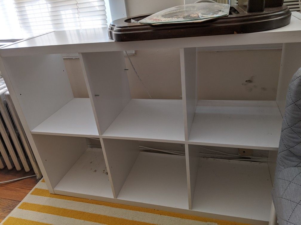 White Target bookcase