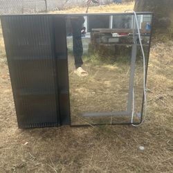 VASAGLE Wine Bar Cabinet with Lights, LED Sideboar...