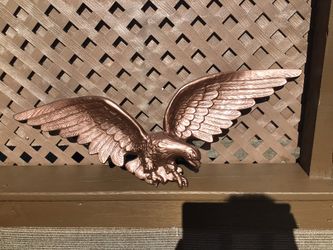solid brass large american eagle wall hanging decor. 29” near  mint condition