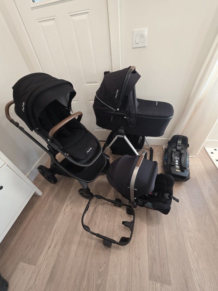 Nuna Demi Grow Stroller,  Car Seat,  Bassinet 