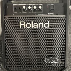 Roland PM-10 V-Drums Personal Monitor Amplifier 30W Powered Drum Speaker Amp