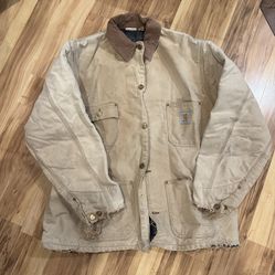 Vintage Wool Lined Detroit Carhartt Jacket - Size L