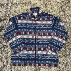 Alfred Dunner Vintage pattern soft zip up 