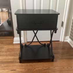 Brand New Small Black Nightstand 