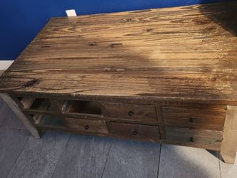 International furniture direct 8 drawers table