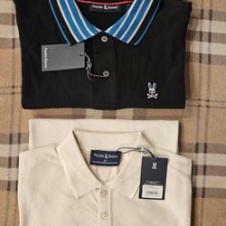 2 Psycho  Bunny Polo Shirt Size SMALL(  Price For All 2)