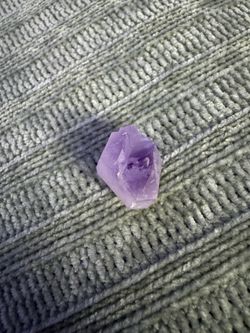 Raw natural Amethyst crystal point