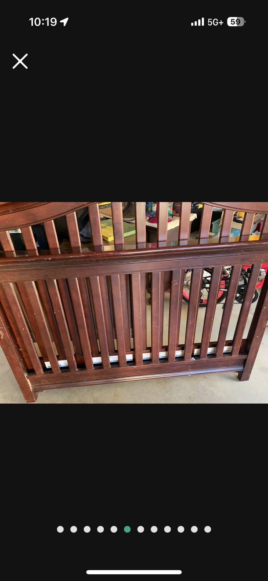 Pre -owned Pinehurst lifestyle crib  Color: Espresso Model No:  SKN: 411048 Production Date Feb 10 2007 