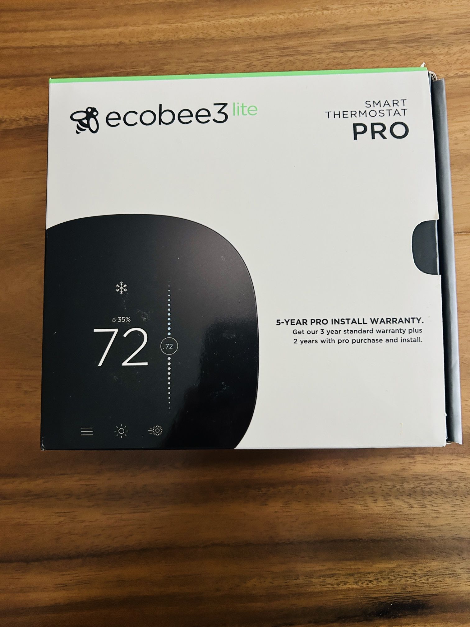 Brand New sealed Ecobee Lite Smart Thermostat- programmable WiFi Termostat. Works with Siri, Alexa,-energy Star Certified, Black. Bought on Amazon. O