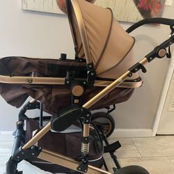 Stroller Bassinet Rose Gold 