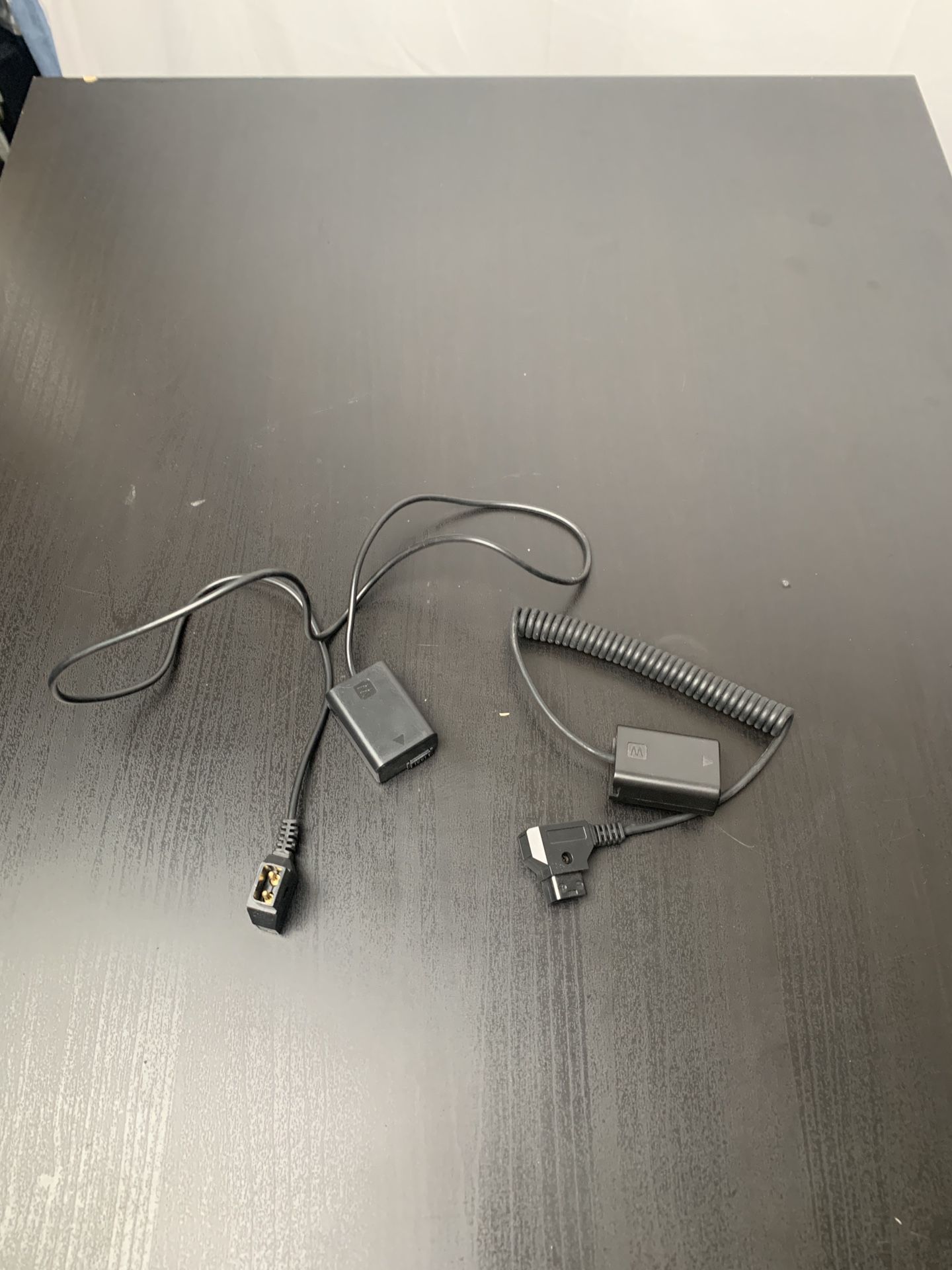 Sony camera battery to V-mount D-tap cable adapter