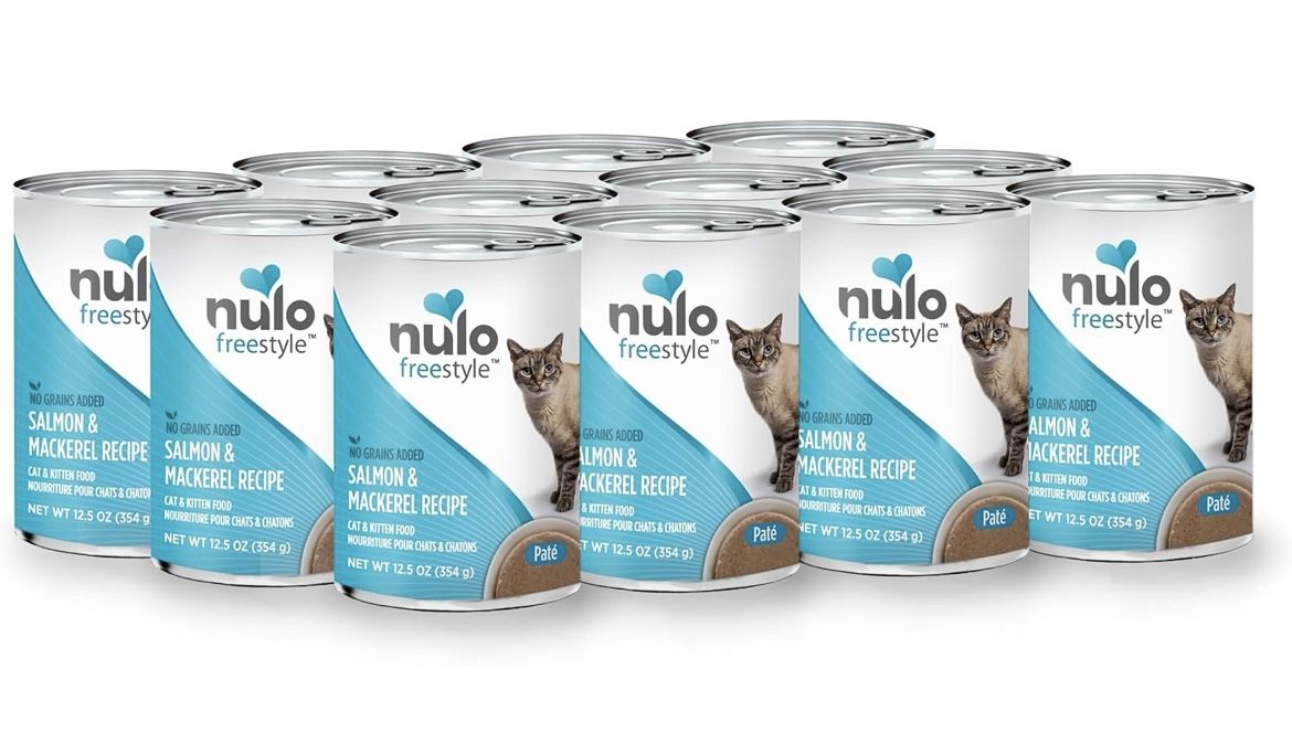Nulo Freestyle Salmon & Mackerel Pate Wet Canned Cat Food, 12.5 Ounce (Pack of 12)