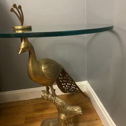 Anthropologie Peacock Side Table
