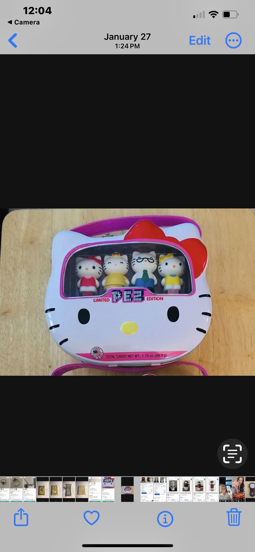 Hello Kitty Pez Collectible Tin Anniversary Edition