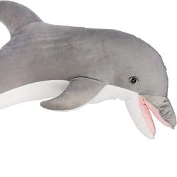 NWT Lifelike Stuffed Dolphin 45" NEW Melissa & Doug Plushie Pillow
