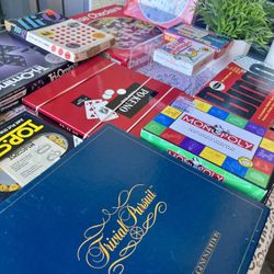Vintage Board Games Lot – Bingo, Checkers, Tri-Ominos & More