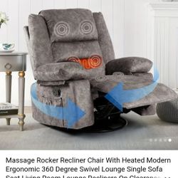 New In Box..Light GRAY SWIVEL Massage