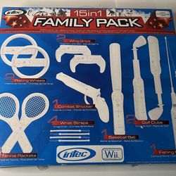 Intec 15 in 1 Family Pack - Wii Accessories - OPEN BOX