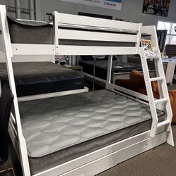 Bunk Bed W/storage! $599 🤍📦 More Colors!