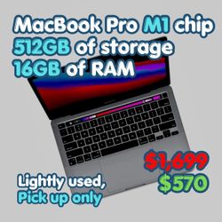 MacBook Pro M1 512GB & 16GB RAM