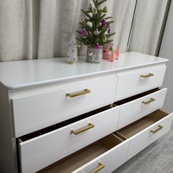 CÓMODA BLANCA DE 6 CAJONES DISPONIBLE🎄 