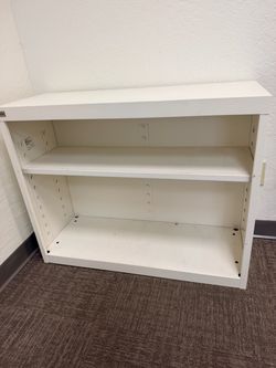 SET OF 2 HERMAN MILLER METAL SHELVING UNITS