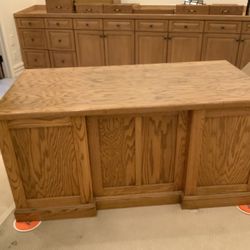 Executive Oak Desk
