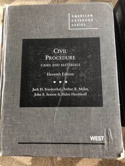 Civil Procedure, cases and materials 11th edition