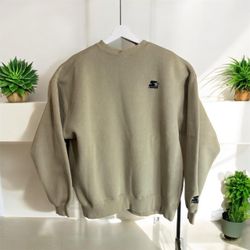 Starter - Light Brown Crew Neck Sweatshirt 1990s