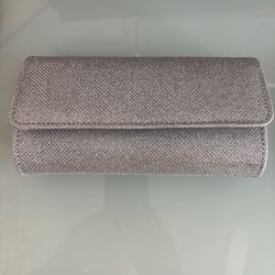 Silver clutch purse for prom