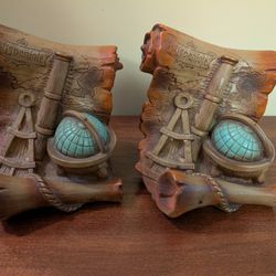 Vintage Ceramic Book Ends Hispaniola - 1967 Chicago