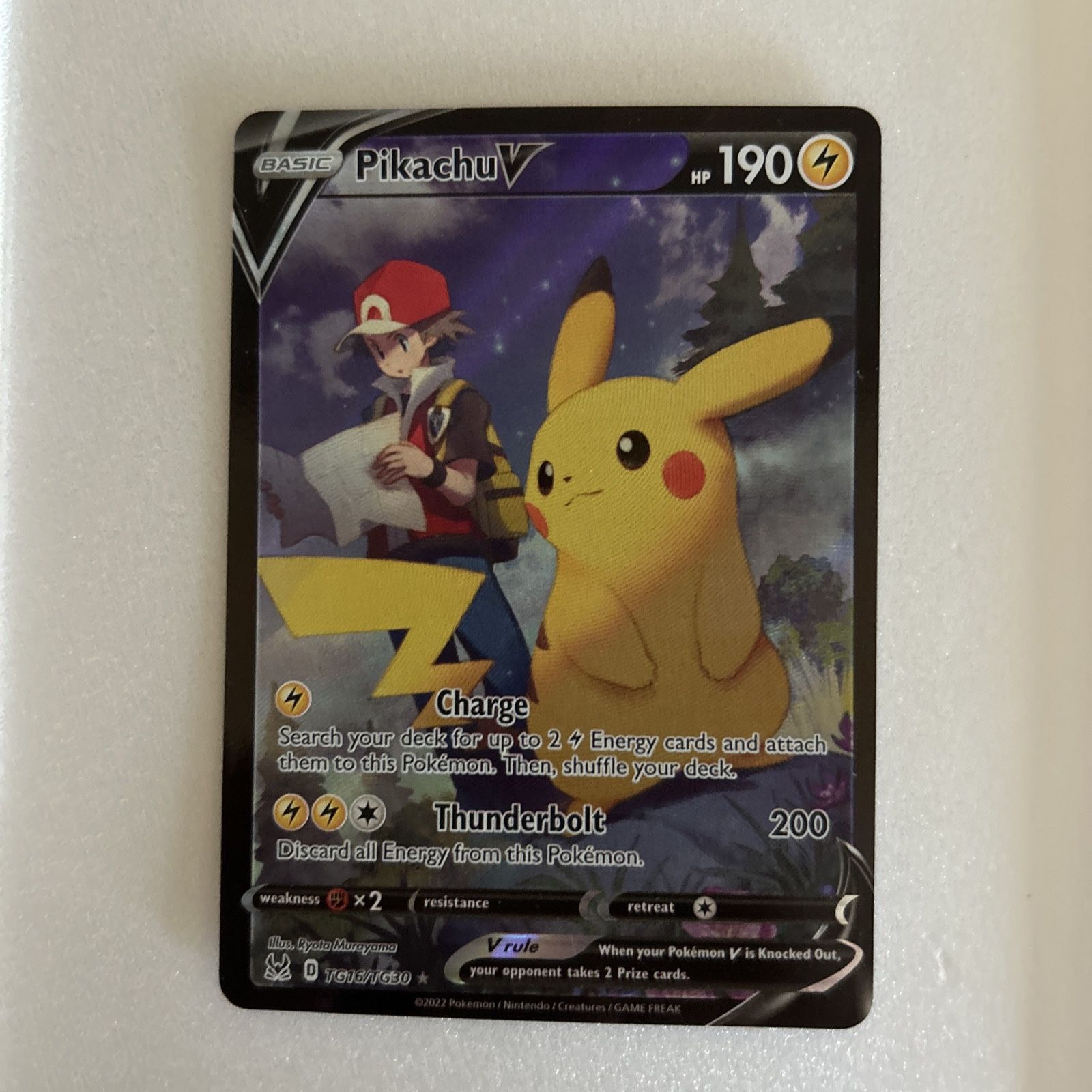 Pikachu Lost Origin Ash Trainer V Special Rare Art Mint