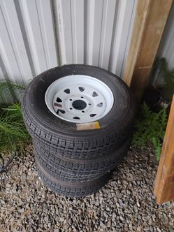 Trailer rims and tires