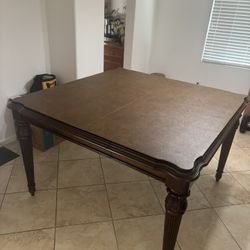 Dining Table With Leaf  and Chairs 