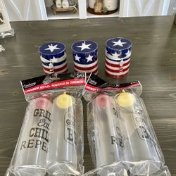 Ketchup & Mustard Containers And Candles, Perfect For Summertime! 