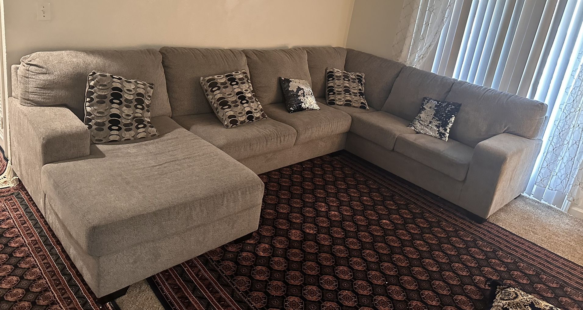 Large Size Couch With Sofa Seat For 7 People
