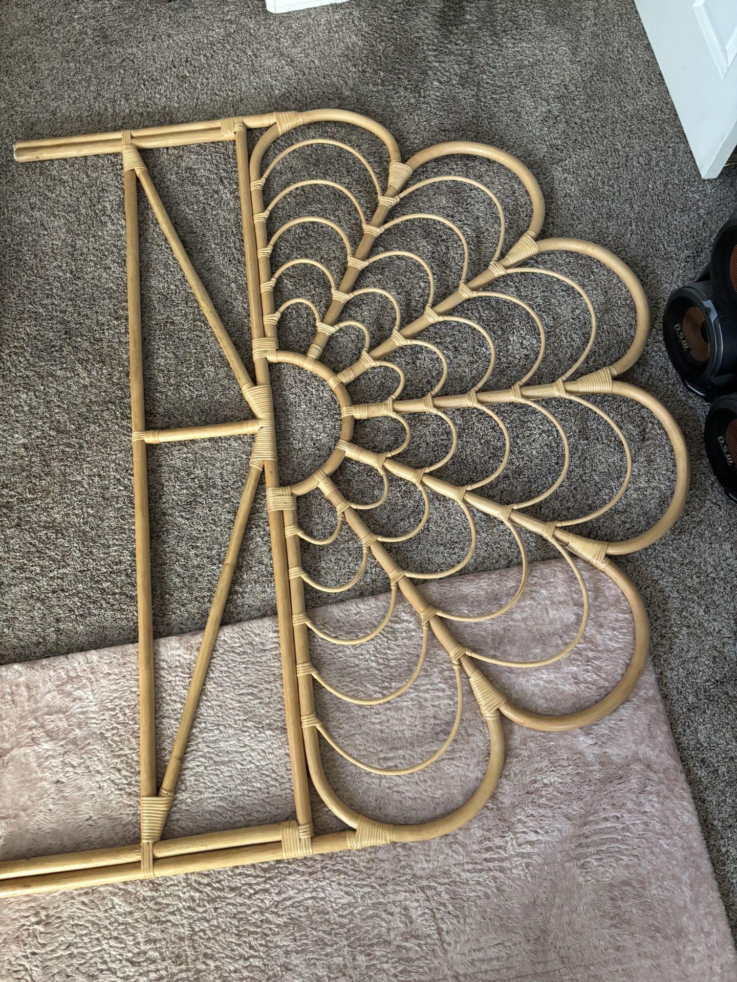 Boho Rattan Headboard 