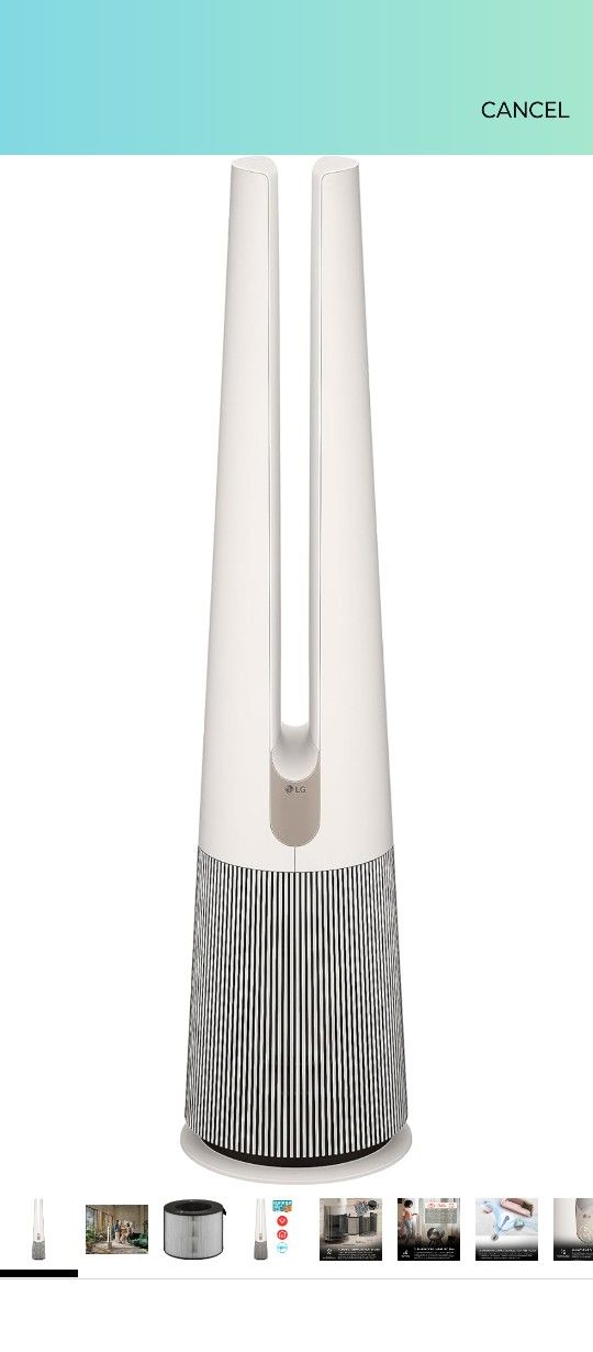 LG PuriCare AeroTower Air Purifier Fan with True HEPA Filter.