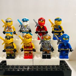 Cool and Colorful Ninja Minifigures Lot| New Custom Compatible LEGO Toys