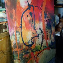 Large Painting 6ft Tall 