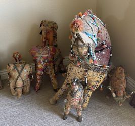 Vintage Stuffed Rajasthan Indian Folk Art Toys〰️
