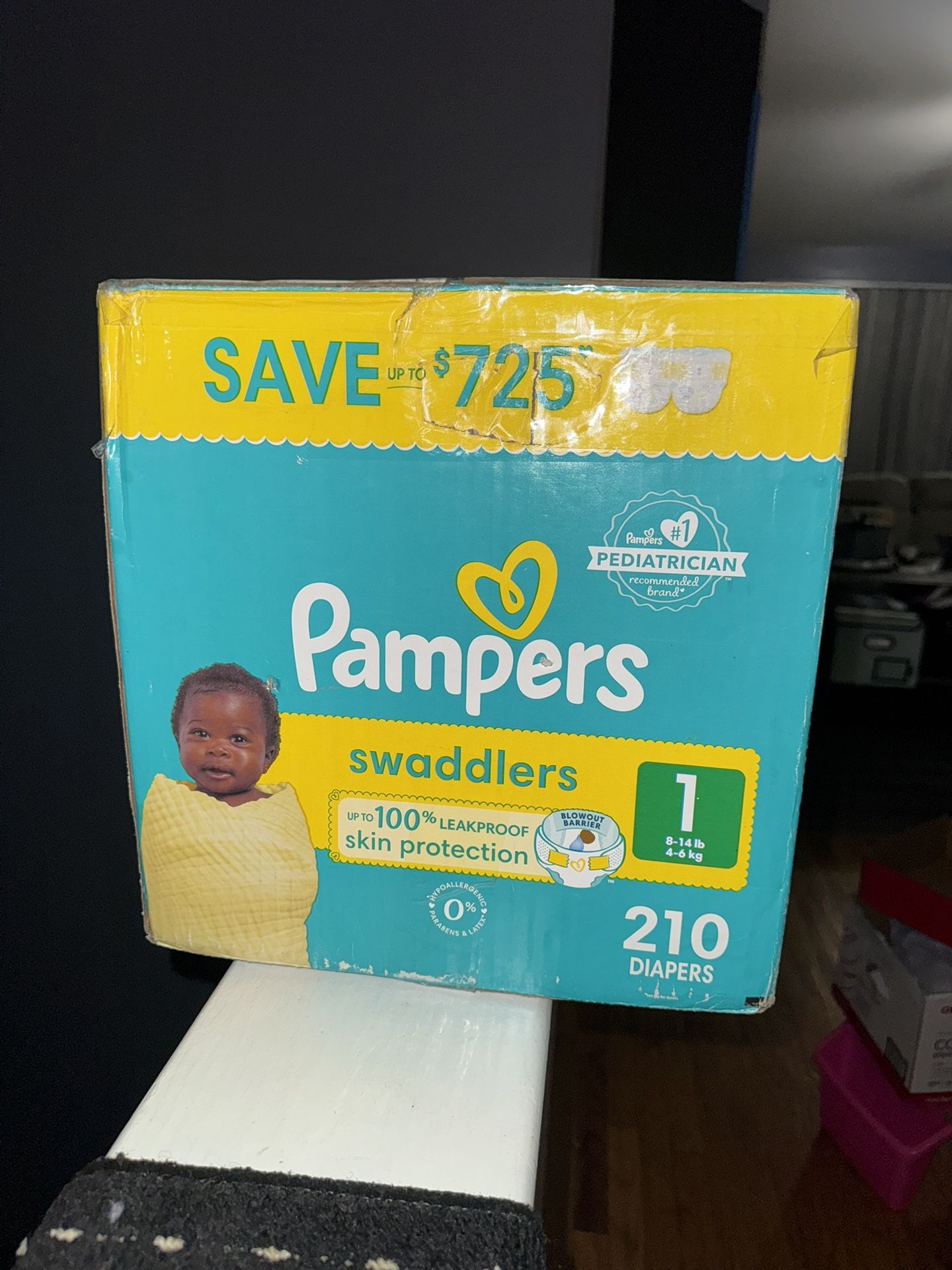 pampers size 1 (210 count)