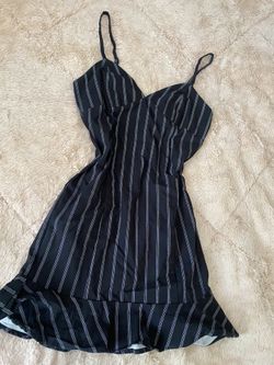 Black Striped Dress
