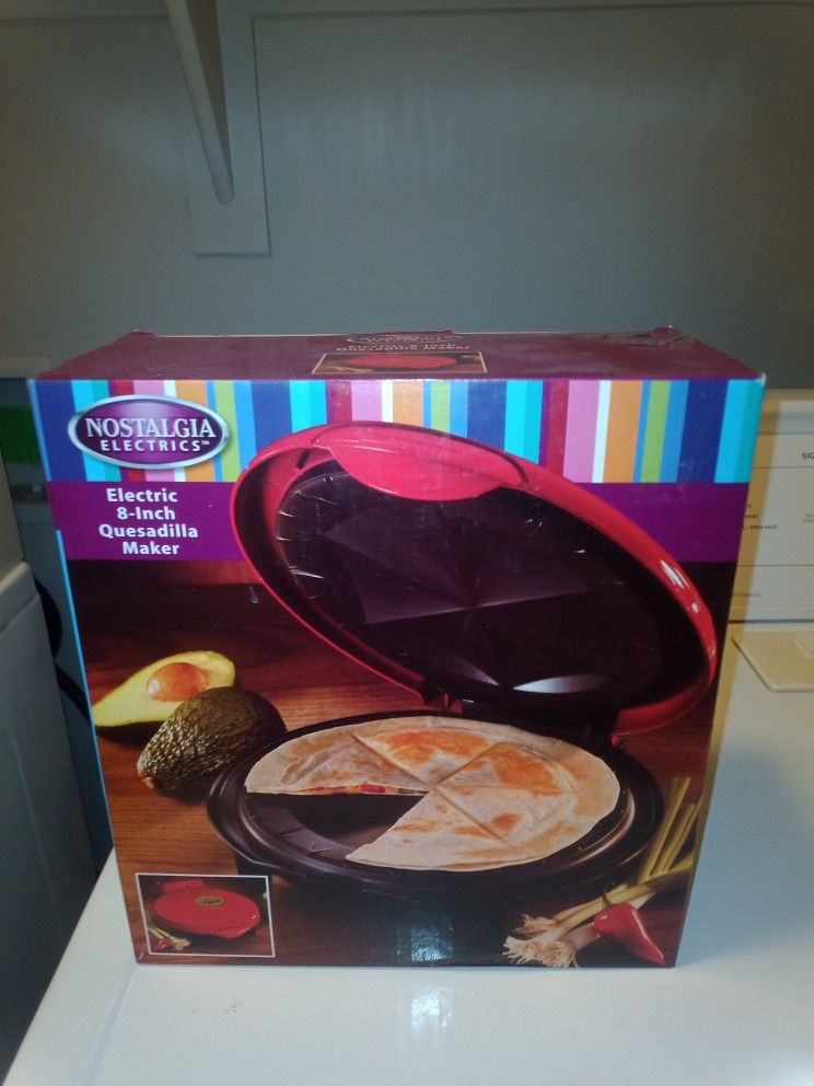 Nostalgia electric 8 inch quesadilla maker.