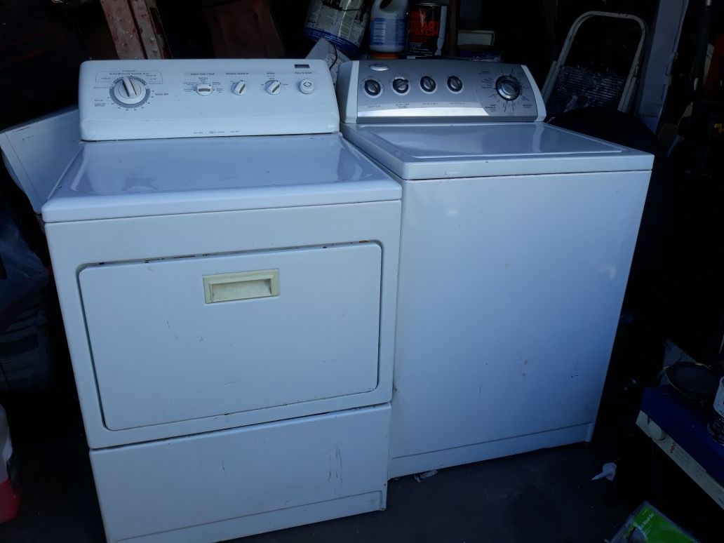 Whirlpool washer and kenmore dryer